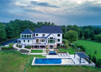 Modern Farmhouse pool, spa, and deck pavers